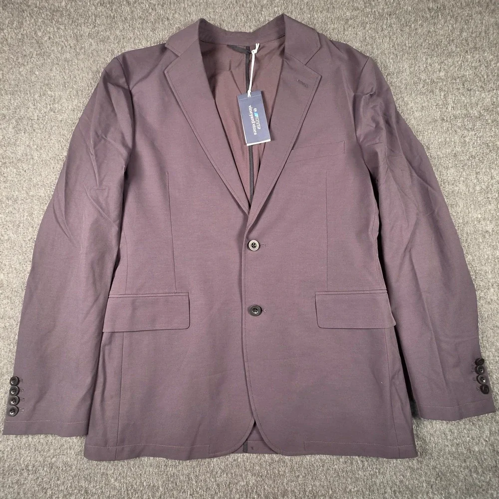 Vineyard Vines OTG Blazer Mens 38R Lightweight On-The-Go Blazer Dark Night NEW